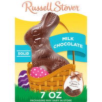 Russell Stover Easter Bunny Solid Milk Chocolate Candy Rabbit - 7 Ounce 