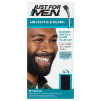 Just For Men Easy Brush-In Color, Mustache & Beard Color, Jet Black M-60 - 1 Each 