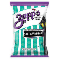 Zapp's Potato Chips, Salt & Vinegar, New Orleans Kettle Style - 4.75 Ounce 