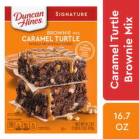 Duncan Hines Signature Caramel Turtle Brownie Mix - 16.7 Ounce 