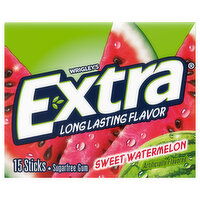 Extra Gum, Sugarfree, Sweet Watermelon - 15 Each 