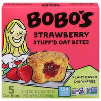 Bobo's Oat Bites, Stuff’d, Strawberry - 5 Each 