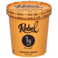 Rebel Ice Cream, Orange Cream - 1 Pint 