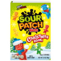 SOUR PATCH KIDS Soft & Chewy Candy, Christmas Storybook, Stocking Stuffer, 3.4 oz