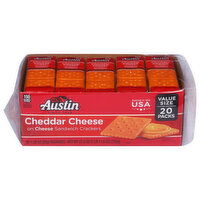 Austin Sandwich Crackers, Cheddar Cheese, Value Size, 20 Packs - 20 Each 