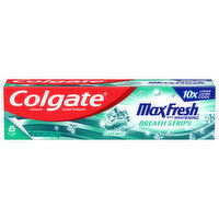 Colgate Whitening Toothpaste with Mini Breath Strips, Clean Mint Toothpaste - 6.3 Ounce 