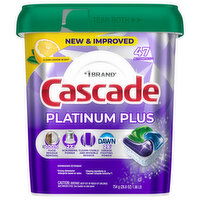Cascade ActionPacs Clean Lemon Scent Dishwasher Detergent - 47 Each