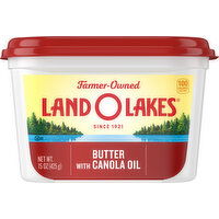 Land O Lakes Butter with Canola Oil, Spreadable - 15 Ounce 