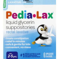 Pedia-lax Laxative, Rectal, Suppositories - 6 Each 