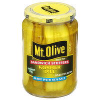 Mt Olive Pickles, Kosher Dill, Sandwich Stuffers