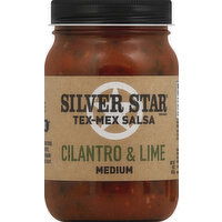 Silver Star Salsa, Tex-Mex, Cilantro & Lime, Medium