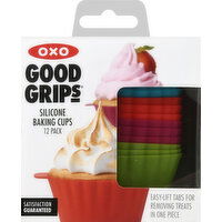 OXO Baking Cups, SIlicone, 12 Pack - 12 Each 