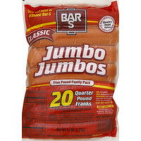 Bar S Franks, Jumbo Jumbos, Classic, Five Pound Family Pack - 5 Pound 