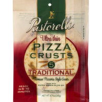 Pastorelli Pizza Crusts, Ultra Thin, Traditional, Roman Pizzeria Style - 5 Each 