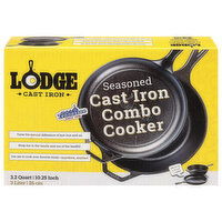 Lodge Cooker, Combo, Seasoned - 1 Each 