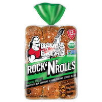 Dave's Killer Bread Rock 'N' Rolls, Organic Snack, Slider, Breakfast Rolls - 12 Each 