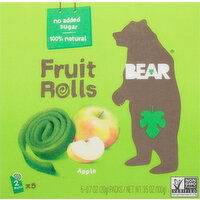 Bear Fruit Rolls, Apple - 5 Each 