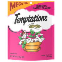 Temptations Cat Treats, Blissful Catnip Flavor, Mega - 6.3 Ounce 