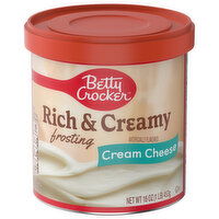 Betty Crocker Frosting, Cream Cheese, Rich & Creamy - 16 Ounce 