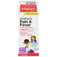 TopCare Pain & Fever, Children's, 160 mg, Grape Flavor