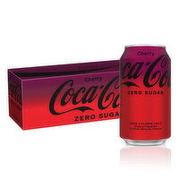 Coca-Cola Zero Sugar Cherry Diet Soda Soft Drink - 12 Each 