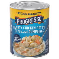 Progresso Soup, Hearty Chicken Pot Pie Style with Dumplings, Rich & Hearty - 18.5 Ounce 