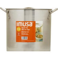 Imusa Stock Pot, 12 Quart - 1 Each 