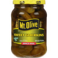 Mt Olive Pickles, Sweet Gherkins - 16 Fluid ounce 