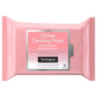 Neutrogena Cleansing Wipes, Oil-Free, Pink Grapefruit - 25 Each 