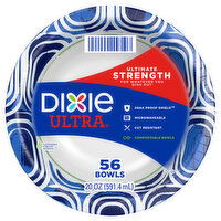 Dixie Ultra Bowls, Ultimate Strength, 20 Ounce - 56 Each 