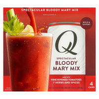 Q Bloody Mary Mix, Spectacular - 4 Each 