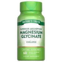 Nature's Truth Magnesium Glycinate, Chelated, Superior Absorption, Quick Release Capsules