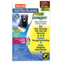 Hartz Flea & Tick Drops, For Dogs & Puppies - 3 Each 