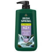 Irish Spring Body Wash + Shampoo, 5 in 1 - 30 Fluid ounce 