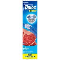 Ziploc Slider Bags, Gallon, Bonus Pack - 13 Each 