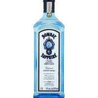 Bombay Dry Gin, London, Vapour Infused, Distilled - 1.75 Litre 