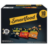 Smartfood Popcorn, White Cheddar/Doritos Nacho Cheese/Cheetos Cheddar - 18 Each