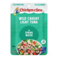 Chicken of the Sea Tuna, in Spring Water, Light, Wild Caught - 2.5 Ounce 