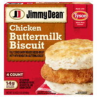 Jimmy Dean Jimmy Dean Buttermilk Chicken Biscuit Breakfast Sandwiches, 4 ct, 16 oz Box - 16.4 Ounce