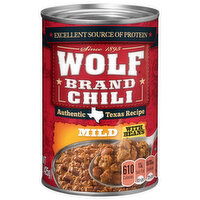 Wolf Brand Chili, with Beans, Mild - 15 Ounce 