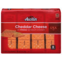 Austin Sandwich Crackers, Cheddar Cheese, 8 Packs - 8 Each 