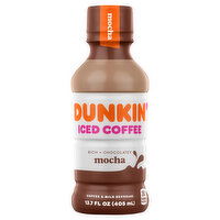 Dunkin'  Mocha Iced Coffee Bottle - 13.7 Fluid ounce 