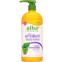 Alba Botanica Unscented Original Body Lotion - 32 Ounce 