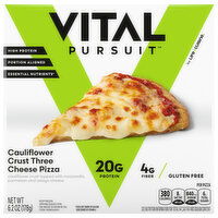 Vital Pursuit Pizza, Three Cheese, Cauliflower Crust - 6.2 Ounce 