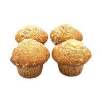 Brookshire's Baked Lemon Poppy Seed Muffins - 4 Each 