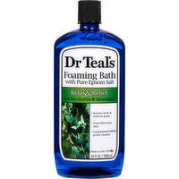 Dr Teal's Foaming Bath with Pure Epsom Salt, Relax & Relief with Eucalyptus & Spearmint - 34 Fluid ounce 