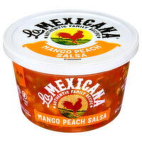 La Mexicana Salsa, Mango Peach, Mild - 16 Ounce 