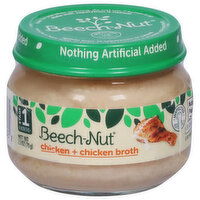 Beech-Nut Baby Food, Chicken + Chicken Broth, Stage 1 (4 Months+) - 2.5 Ounce 