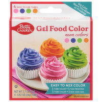 Betty Crocker Food Color, Gel, Neon Colors - 4 Each