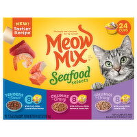 Meow Mix Cat Food, Seafood Selects - 24 Each 